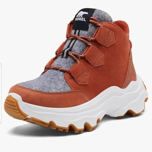 NWT Sorel Kinetic Breakthru Caribou Waterproof Sneaker Hiking Boots Sz. 10 - Picture 2 of 10